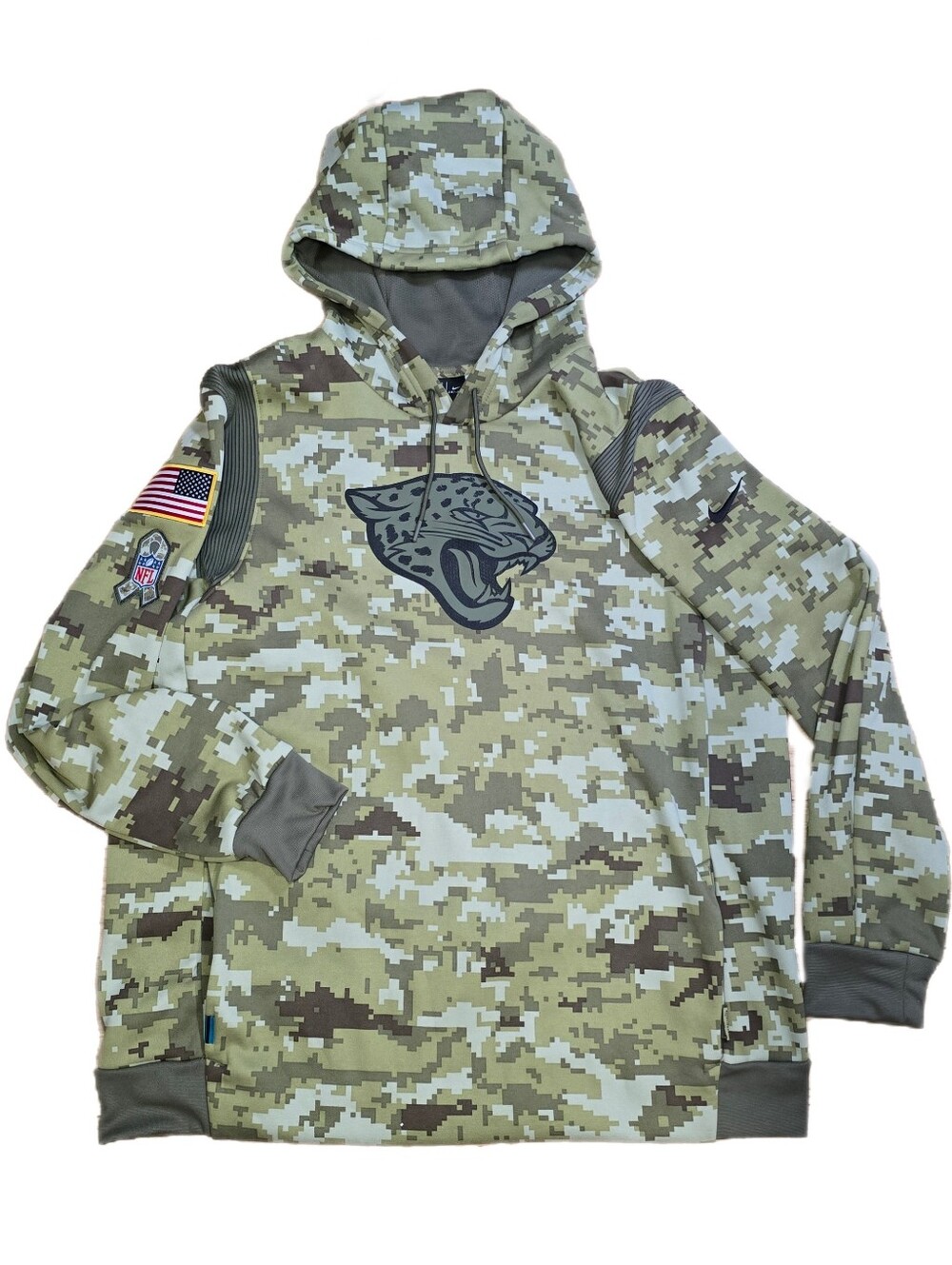 Nike Jacksonville Jaguars Salute to Service Hoodie Men's XL Camo NKQ6-10P5 2021